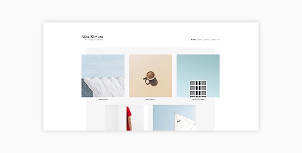 Aina - Minimal Photography and Portfolio WordPress Theme Logo